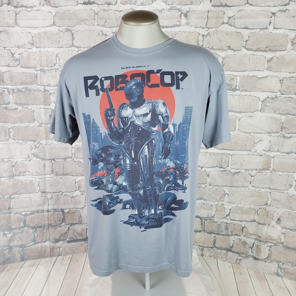 Loot Crate Gray RoboCop Short Sleeve Tee